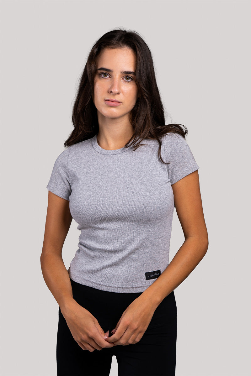 Clara - Rib T-Shirt