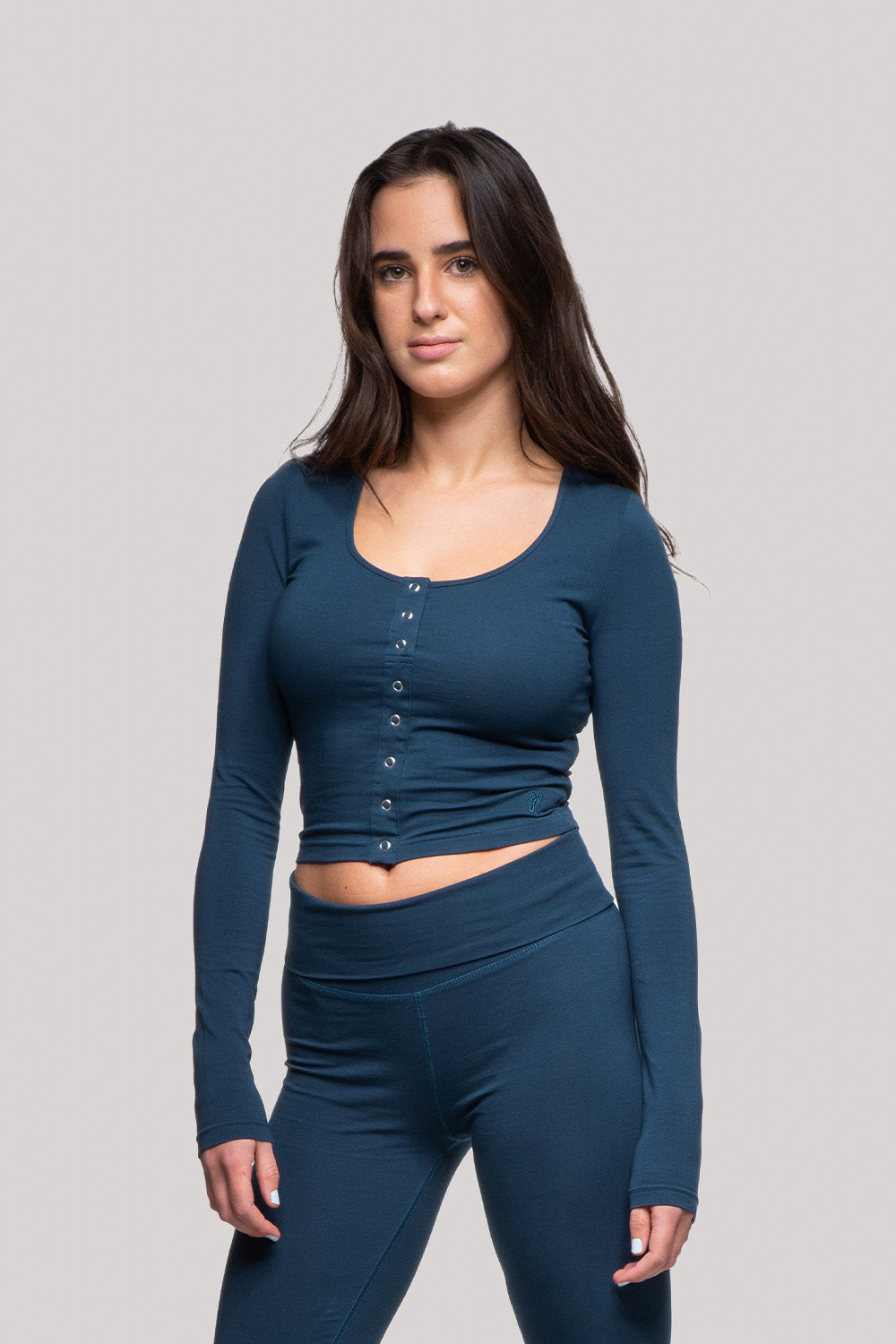 Gwen - Henley Long Sleeve Top