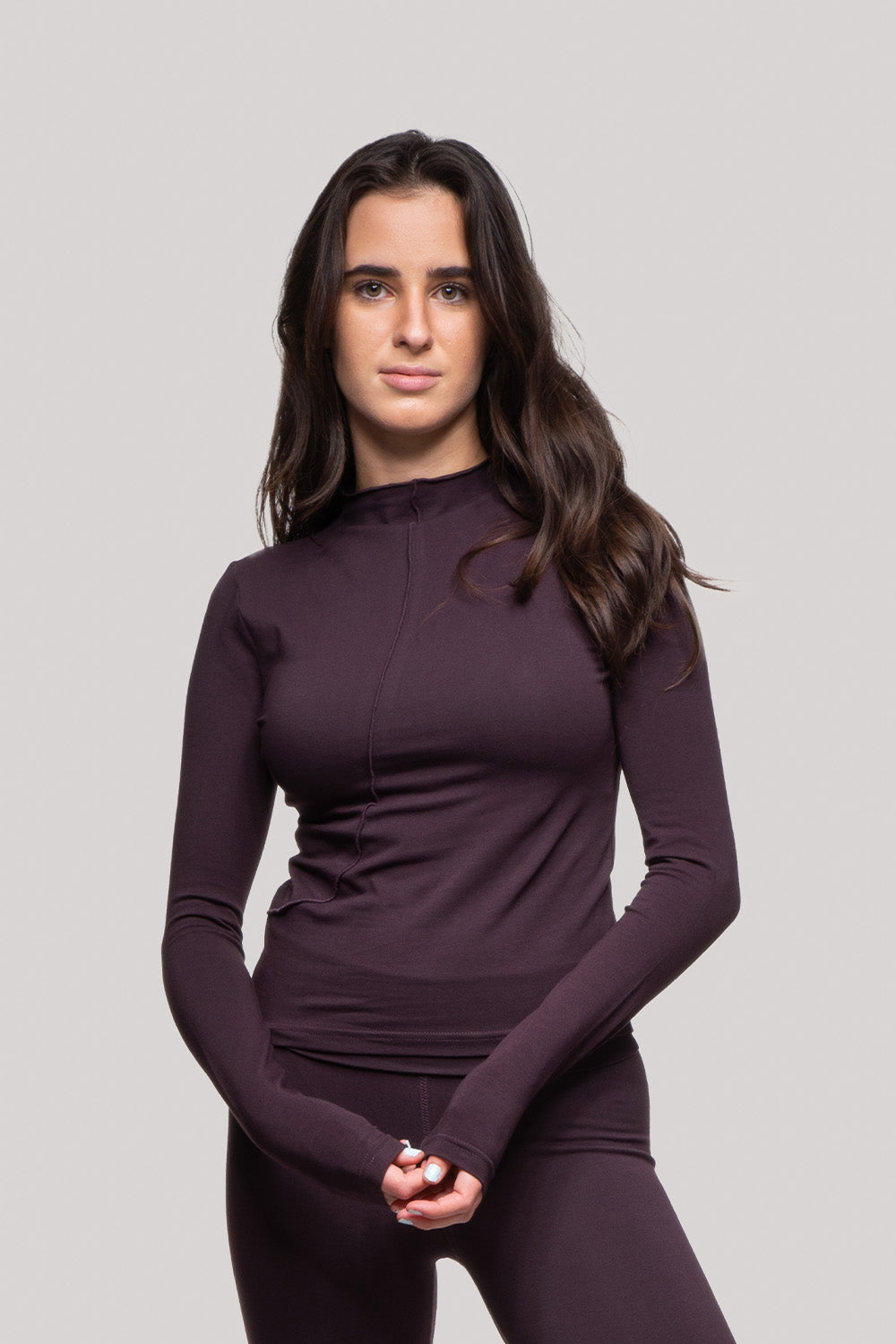 Isabelle - Long Sleeve Mock Neck Top