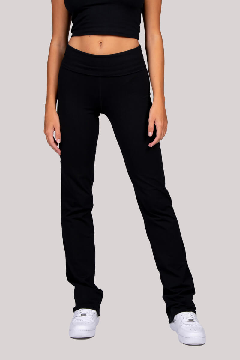 Tia - Straight Leg Turnover Pant