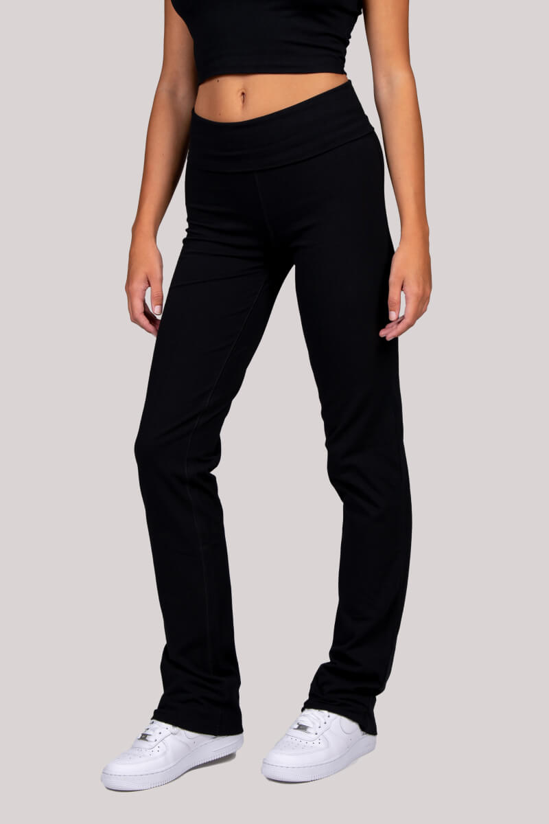 Tia - Straight Leg Turnover Pant