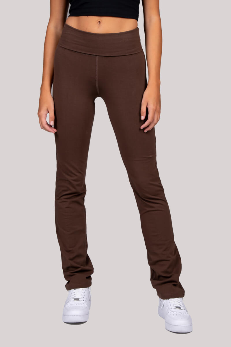 Tia - Straight Leg Turnover Pant