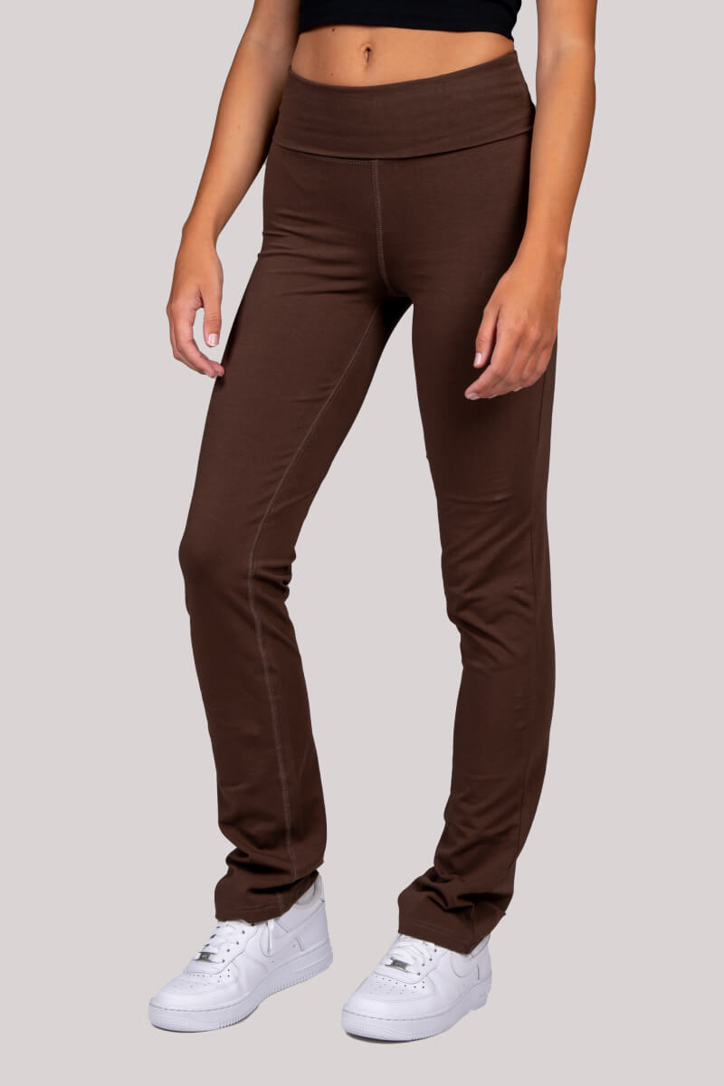 Tia - Straight Leg Turnover Pant