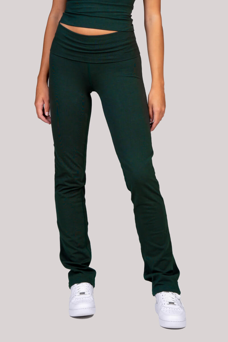 Tia - Straight Leg Turnover Pant