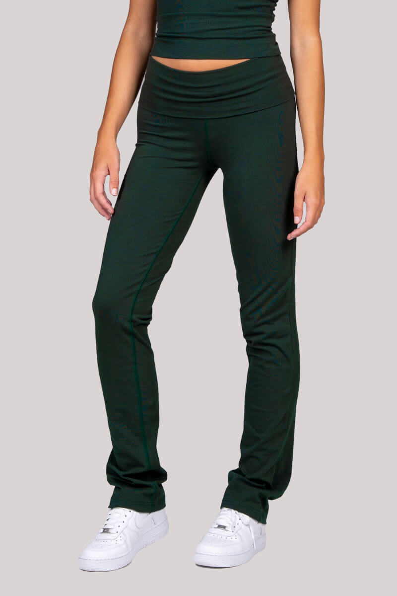 Tia - Straight Leg Turnover Pant