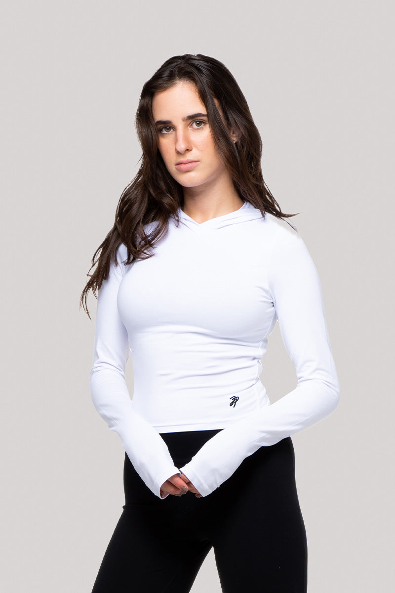 Mel (NL) - Long Sleeve Top with Hood