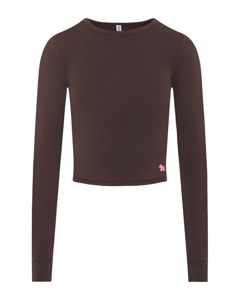 Emery - Fitted Crew Neck Long Sleeve Top