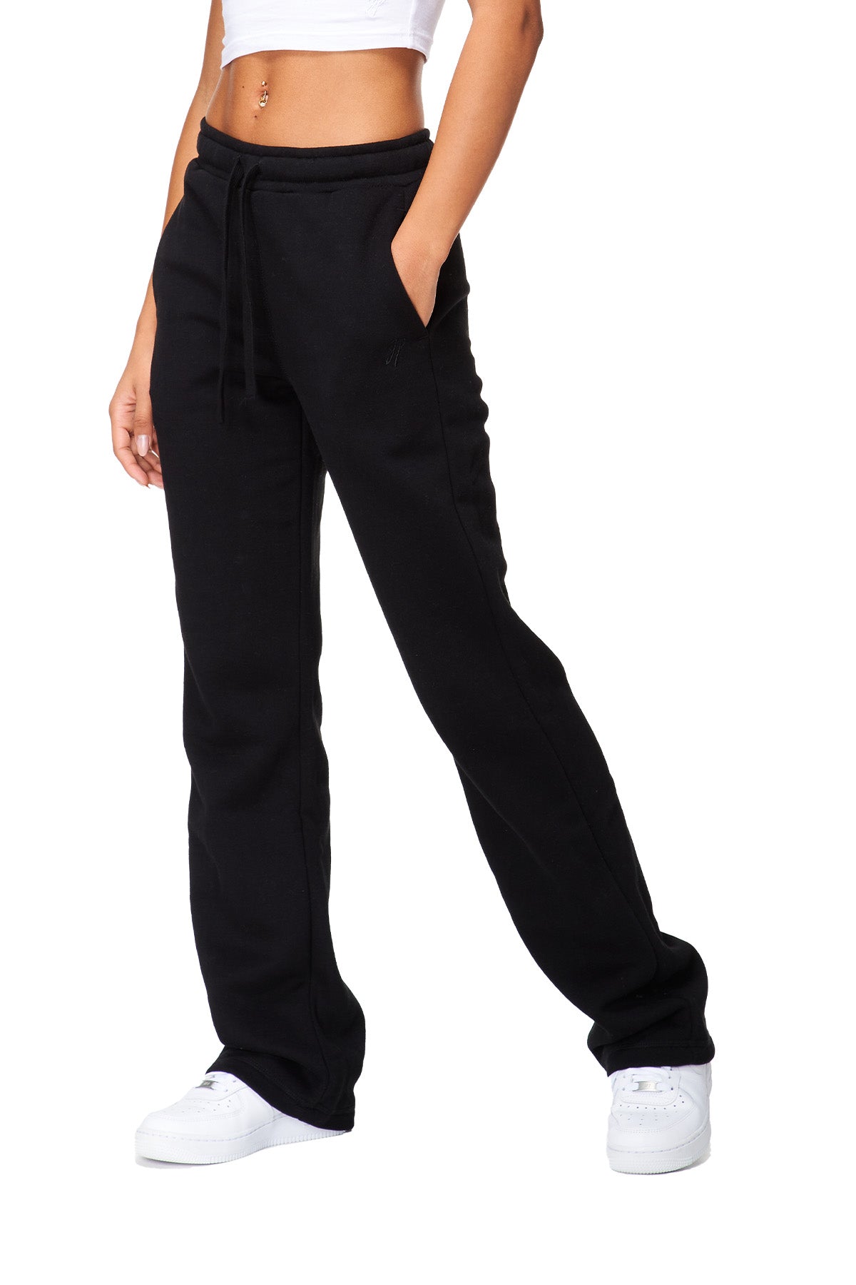 Fitted best sale black sweatpants