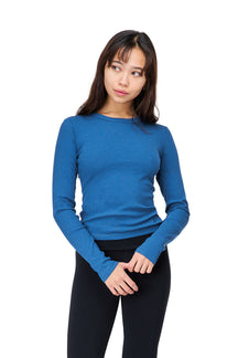 Minna - Long Sleeve Crew Neck Crop Top