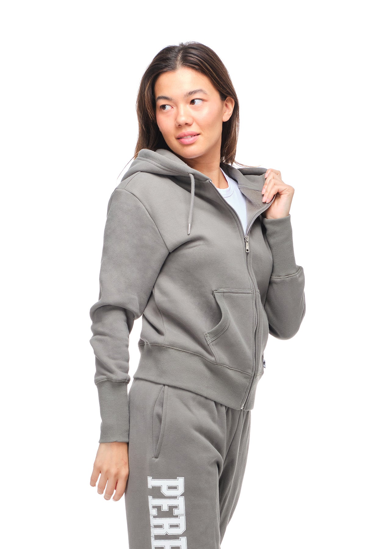 Kaia - Relaxed Crop Zip Hoodie