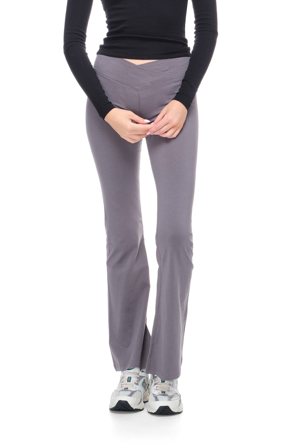 Tish - Fitted Crossover Flare Pant