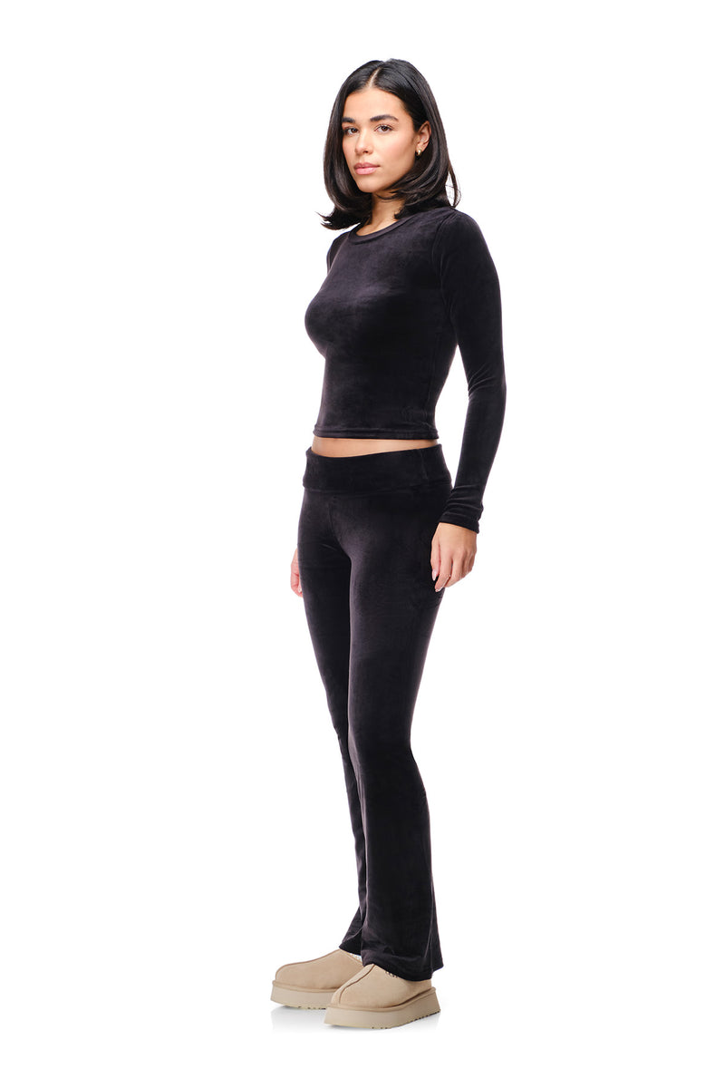 Rosa - Fitted Velour Longsleeve