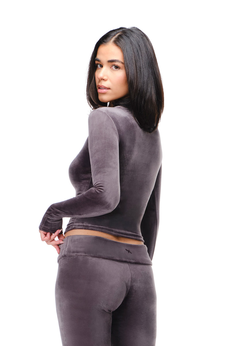 Rosa - Fitted Velour Longsleeve