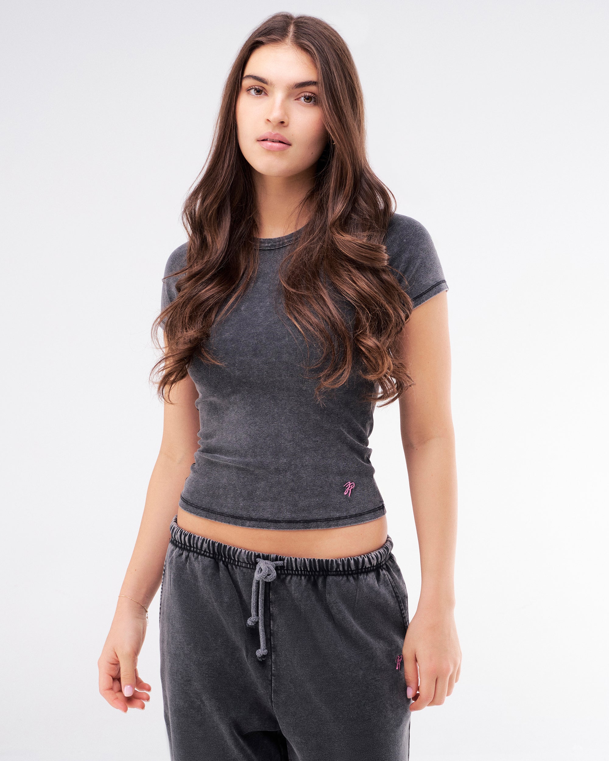 Adele - Fitted Crew Neck Tee