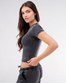 Adele - Fitted Crew Neck Tee