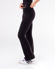 Ollie - Fitted Wide-Leg Pants with Fold-over Waistband