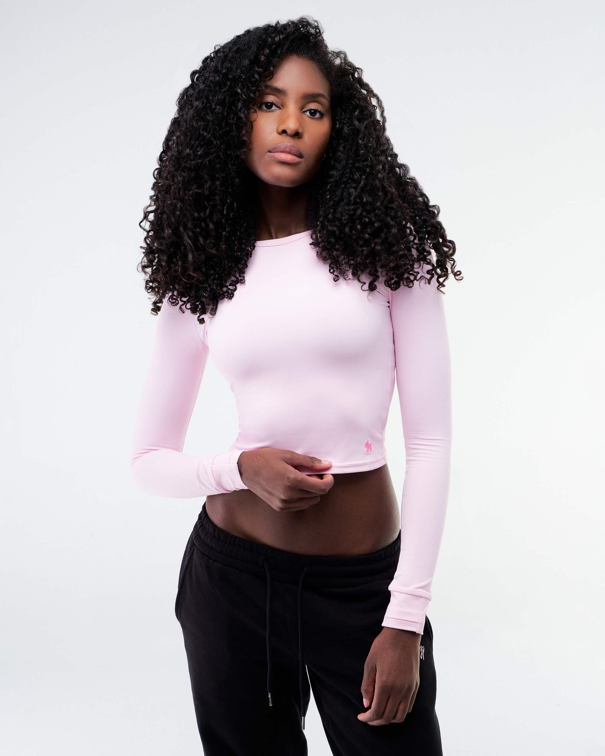Emery - Fitted Crew Neck Long Sleeve Top
