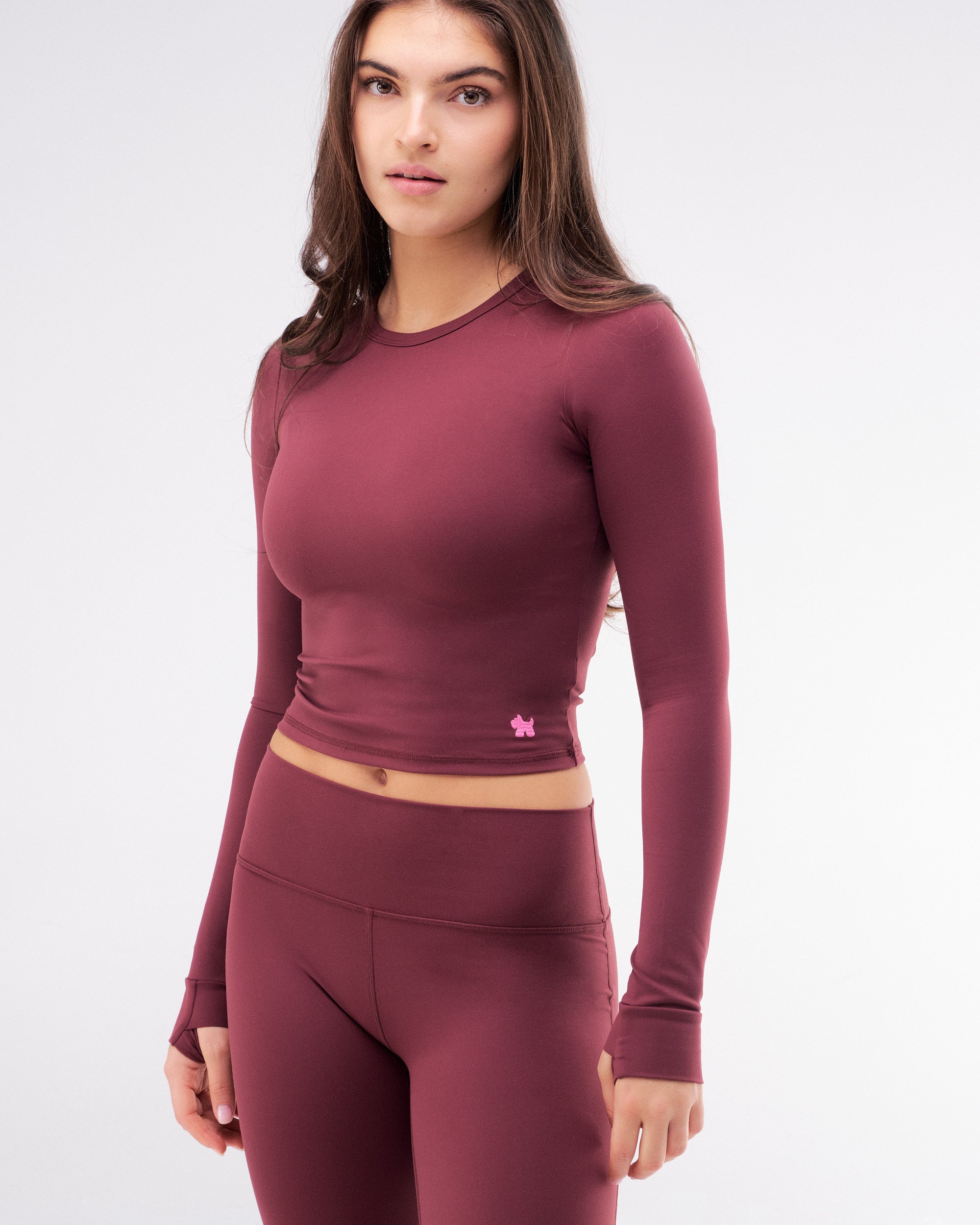 Emery - Fitted Crew Neck Long Sleeve Top