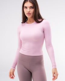 Molly - Fitted Crew Neck Long Sleeve Top