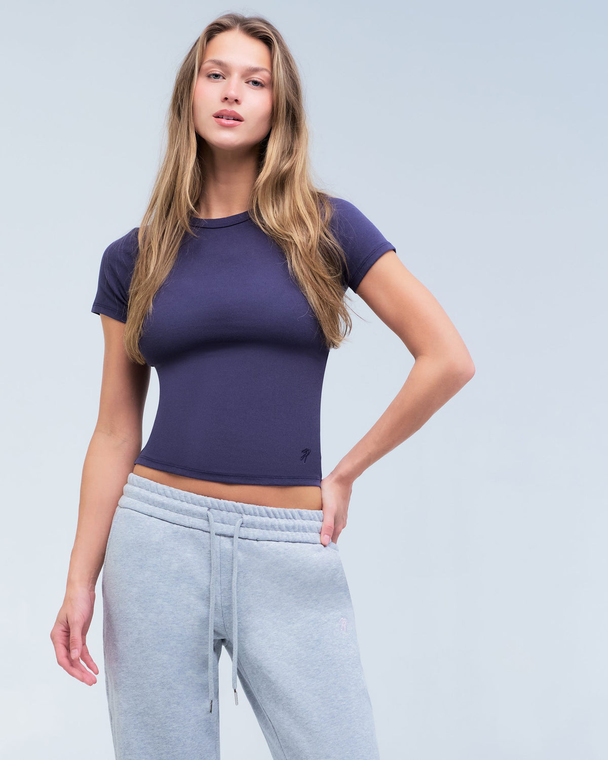 Elle - Fitted Short Sleeve Top
