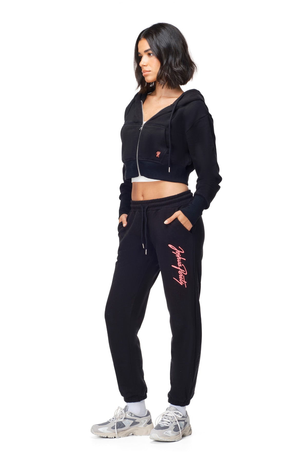 Liora - Relaxed Fit Cropped Zip-Up Hoodie