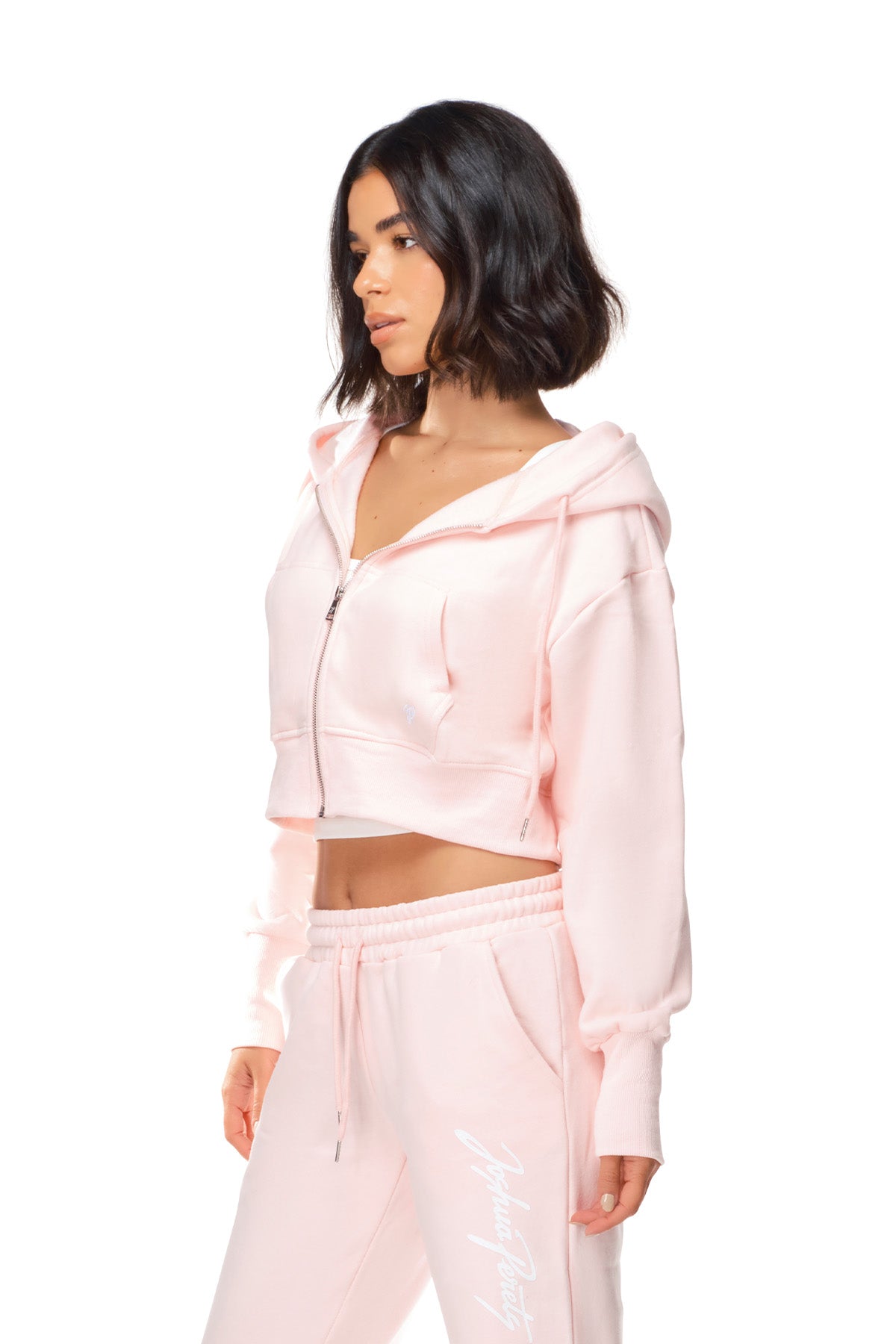 Liora - Relaxed Fit Cropped Zip-Up Hoodie