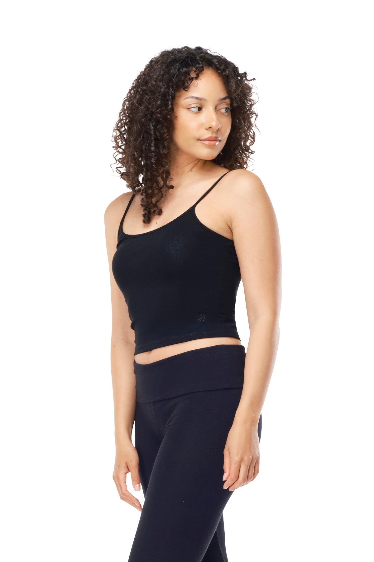 Lola - Fitted String Camisole - Cotton Micro-Rib