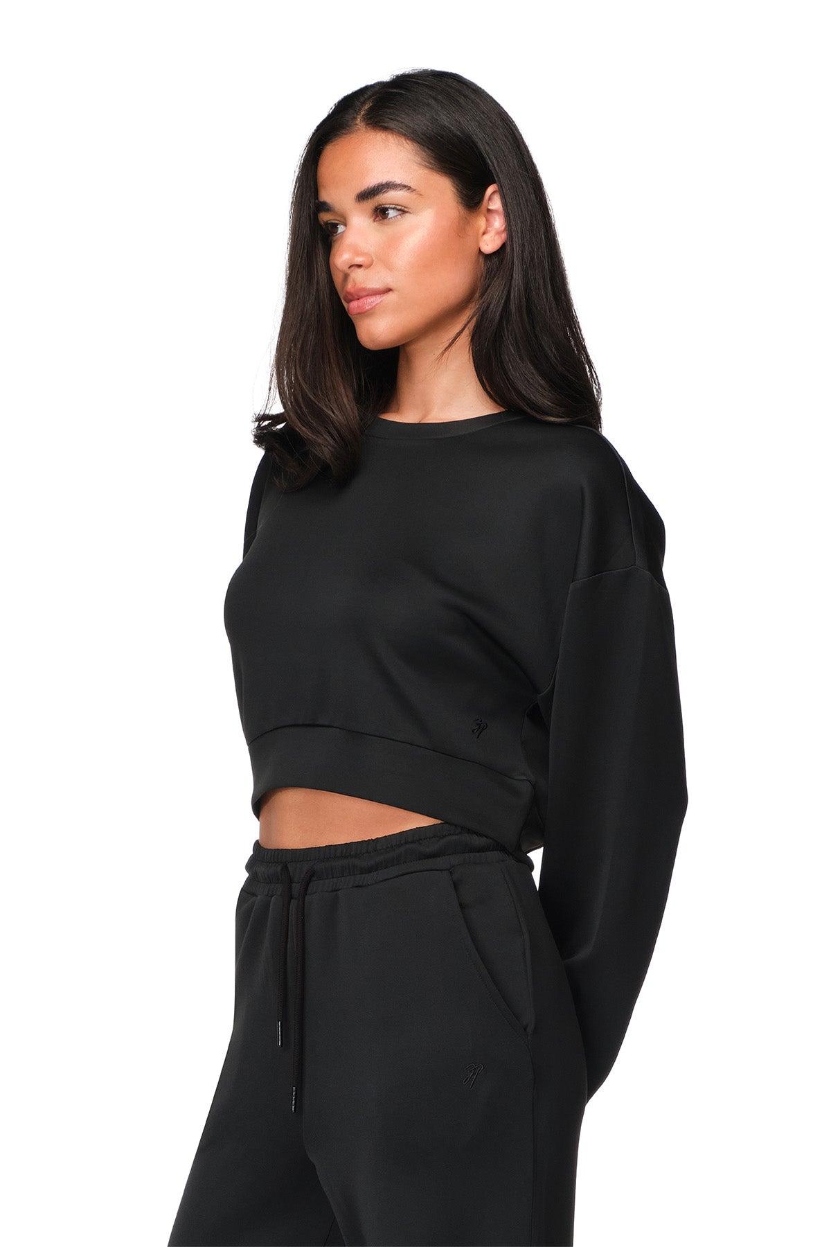 Elsa - Relaxed-Fit Cropped Crew Neck Sweater