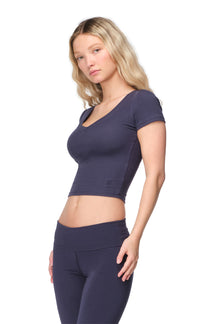 Hallie - Fitted V-Neck T-Shirt