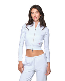 Kyla - Fitted Cropped Zip-up Long Sleeves