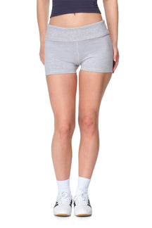 Sara - Fitted Shorts with Fold-over Waistband