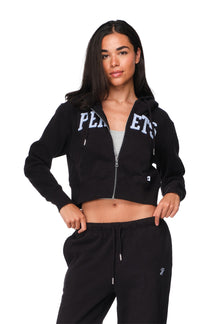 Lyra - Relaxed-Fit Cropped Zip-Up Hoodie