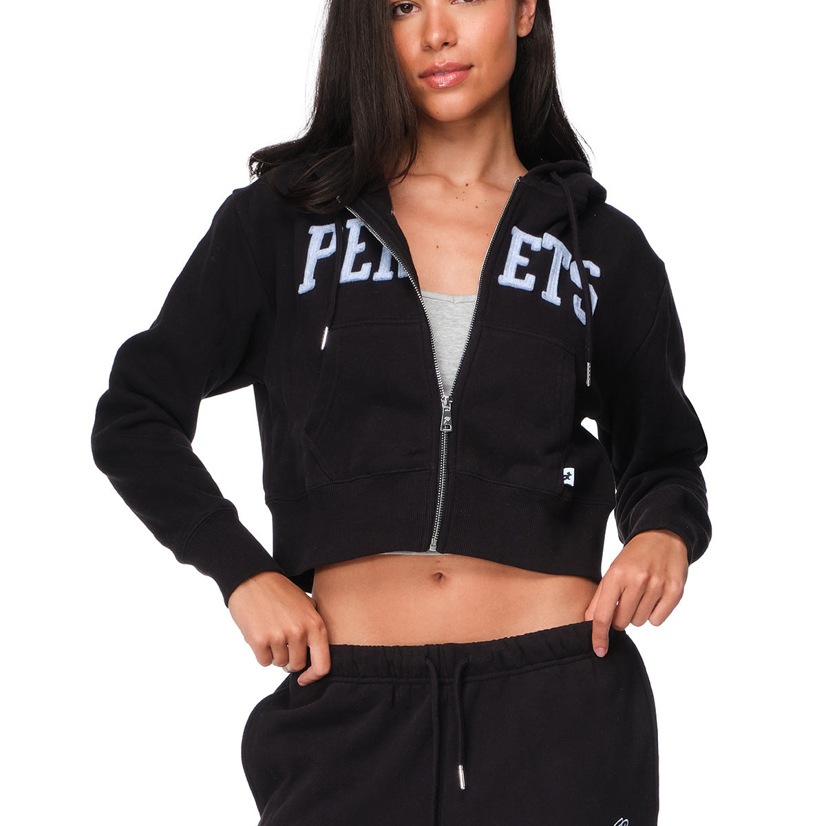 Lyra - Relaxed-Fit Cropped Zip-Up Hoodie