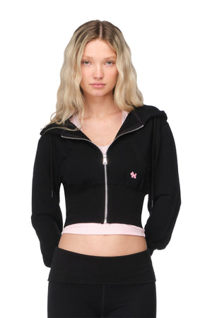 Nyla - Semi-Relaxed Cropped Zip-up Hoodie