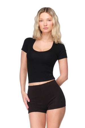 Ray - Fitted Deep V-Neck Tee