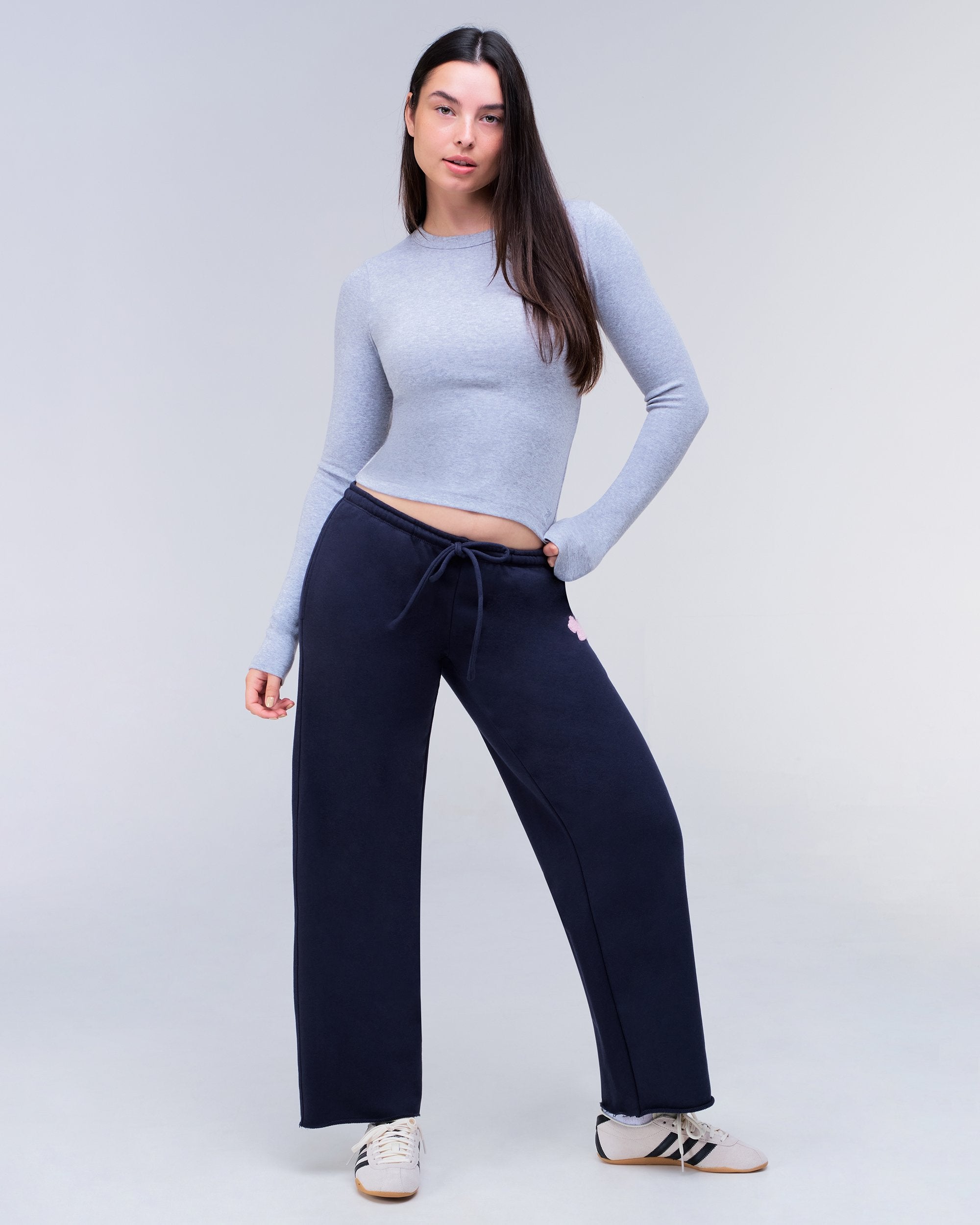 Alexa - Fitted Crew Neck Long Sleeve Top