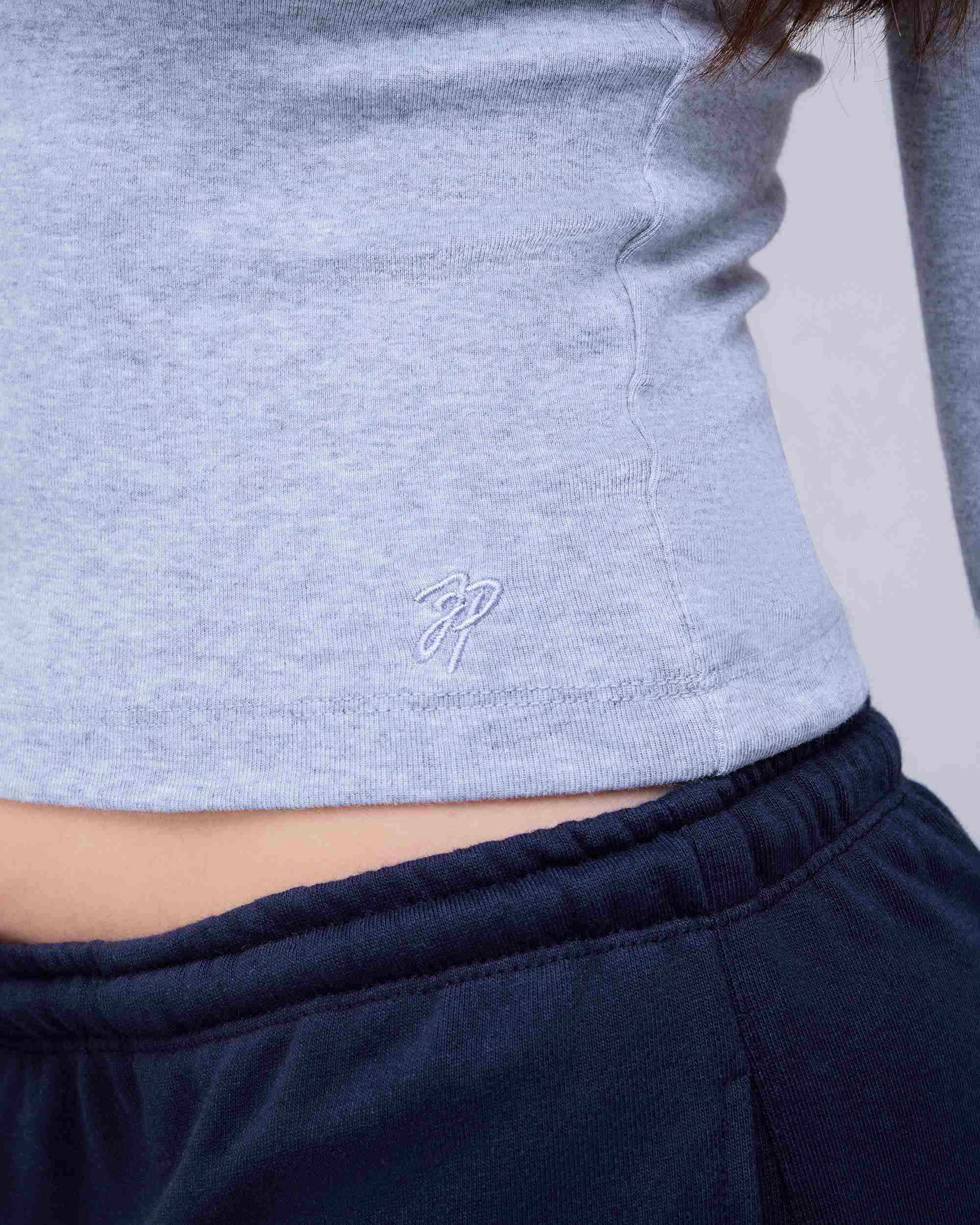 Alexa - Fitted Crew Neck Long Sleeve Top