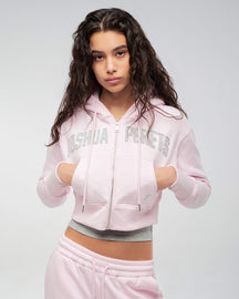 Ari - Semi-Fitted Cropped Zip-up Hoodie