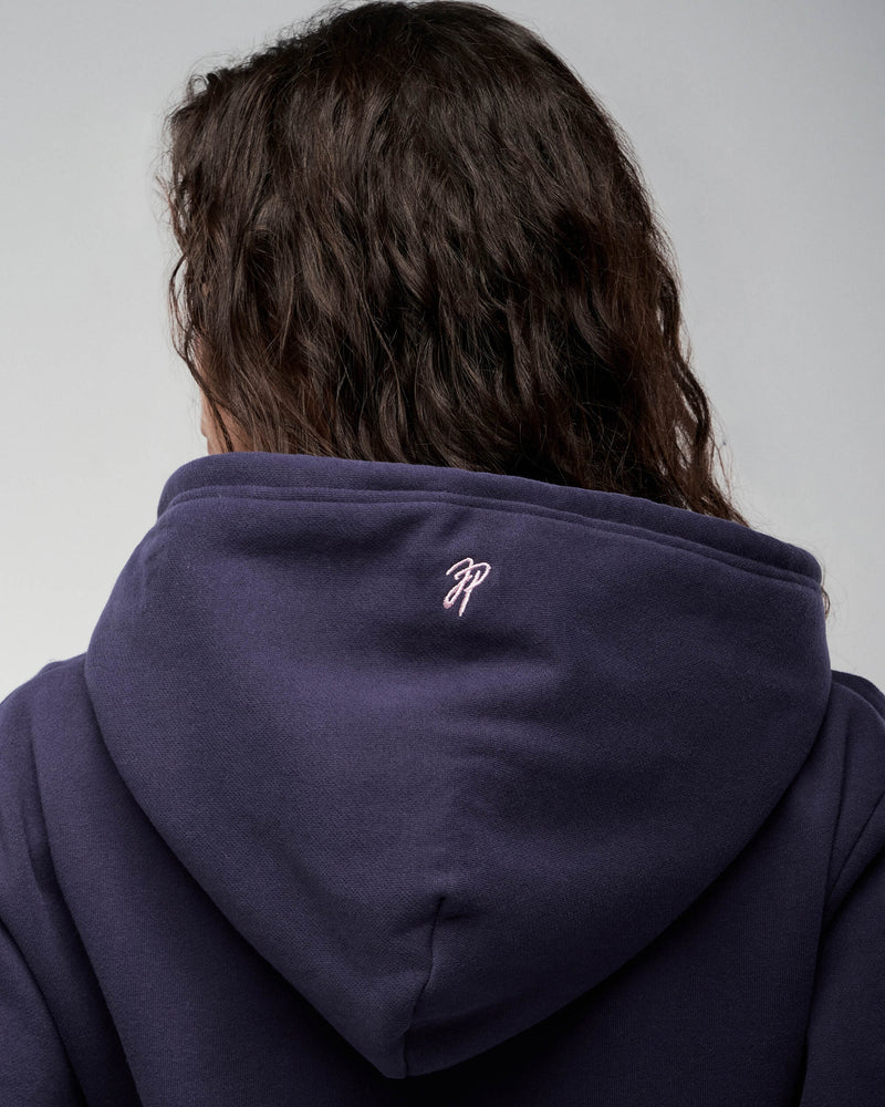 Ari - Semi-Fitted Cropped Zip-up Hoodie