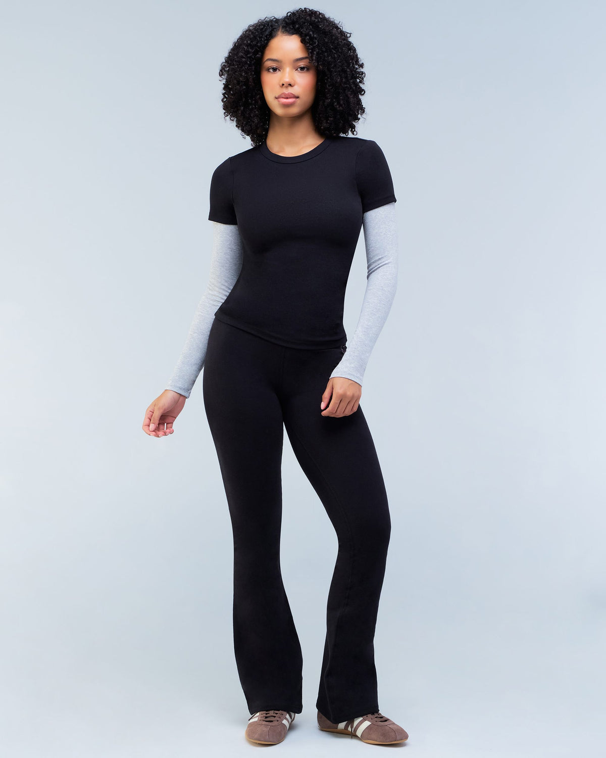 Elle - Fitted Short Sleeve Top