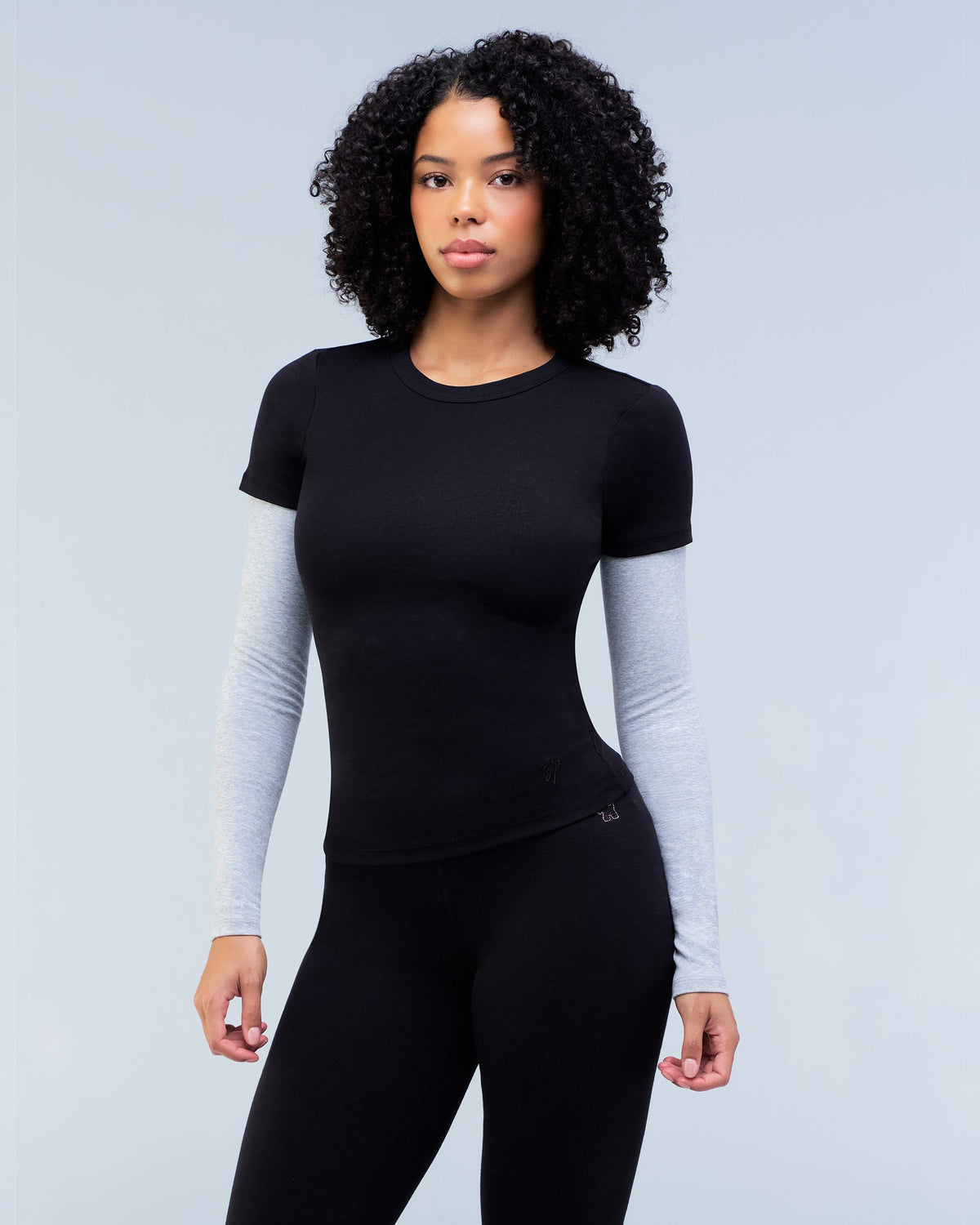 Elle - Fitted Short Sleeve Top