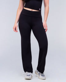 Fresh - Pantalon évasé ample taille haute à taille repliable