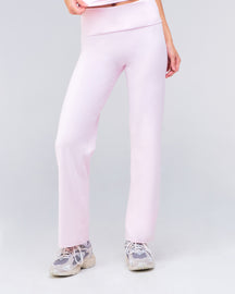 Fresh - Pantalon évasé ample taille haute à taille repliable