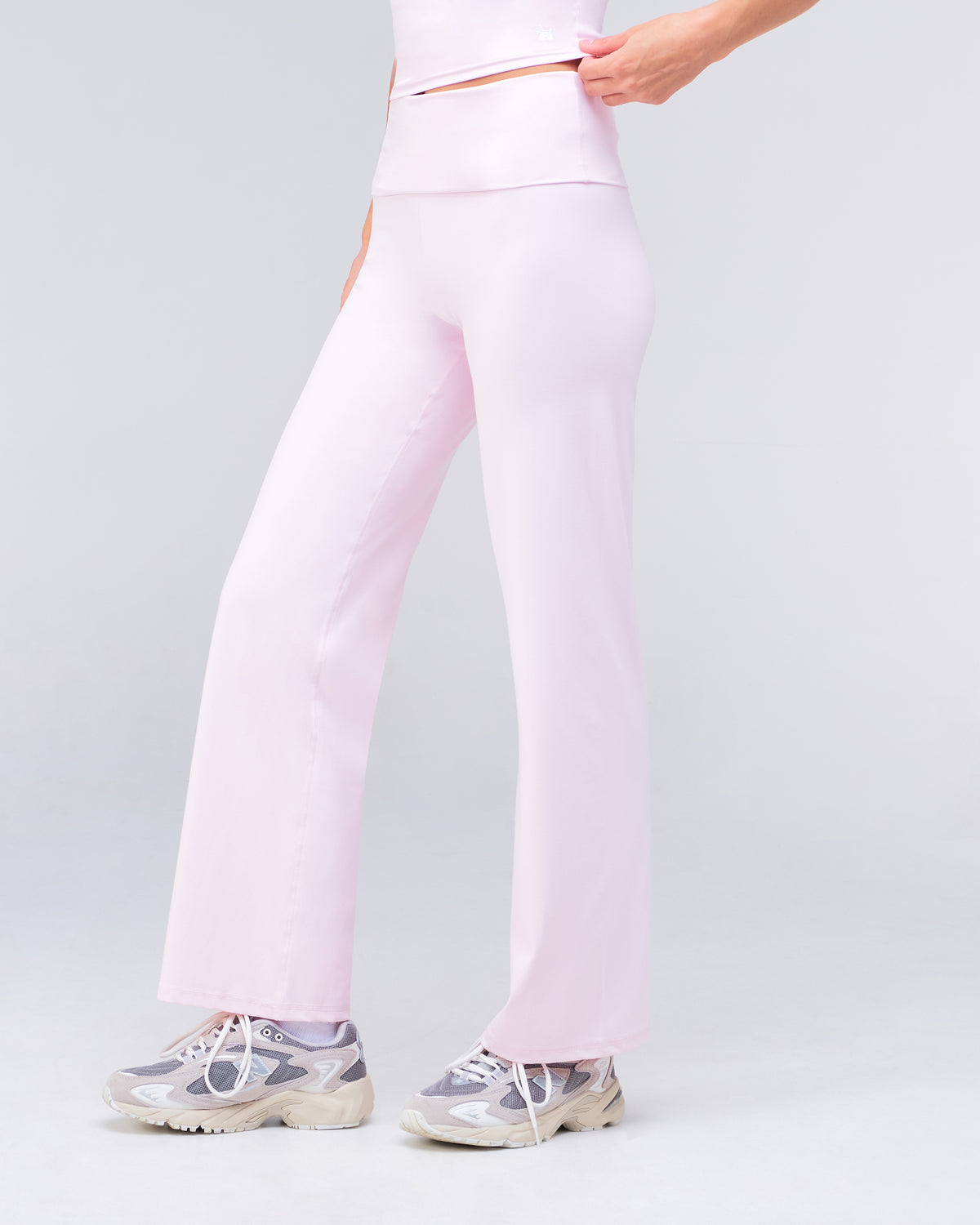 Fresh - Pantalon évasé ample taille haute à taille repliable