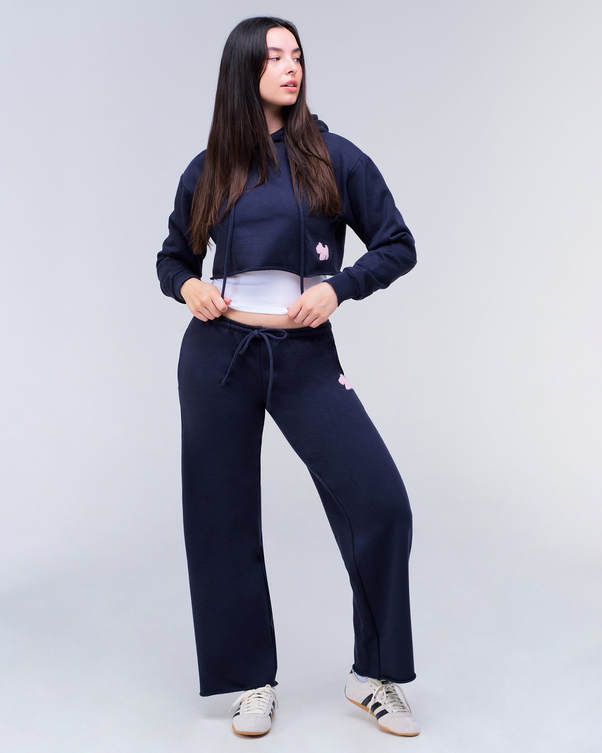 Karina Semi-Fitted Cropped Pullover Hoodie