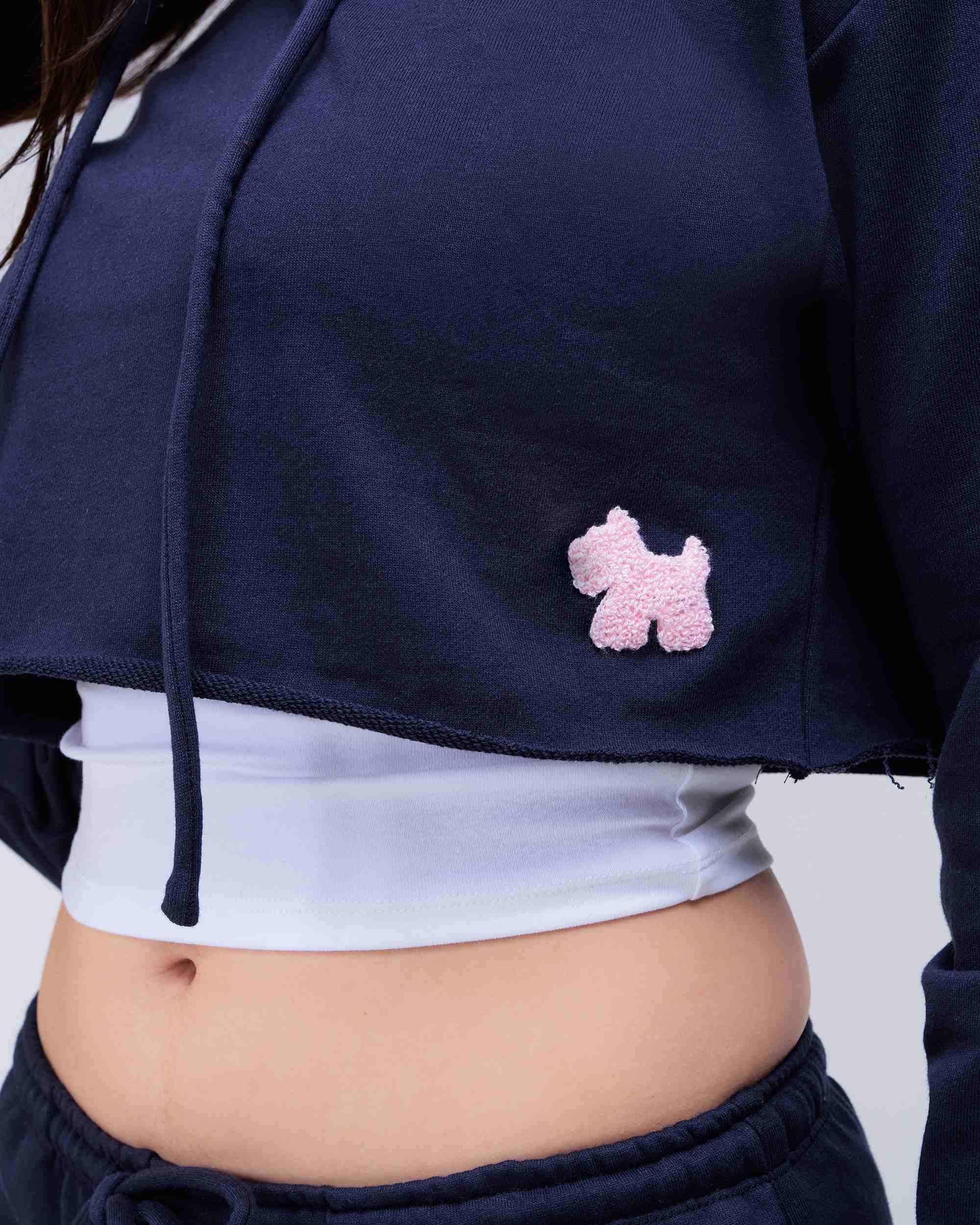 Karina Semi-Fitted Cropped Pullover Hoodie