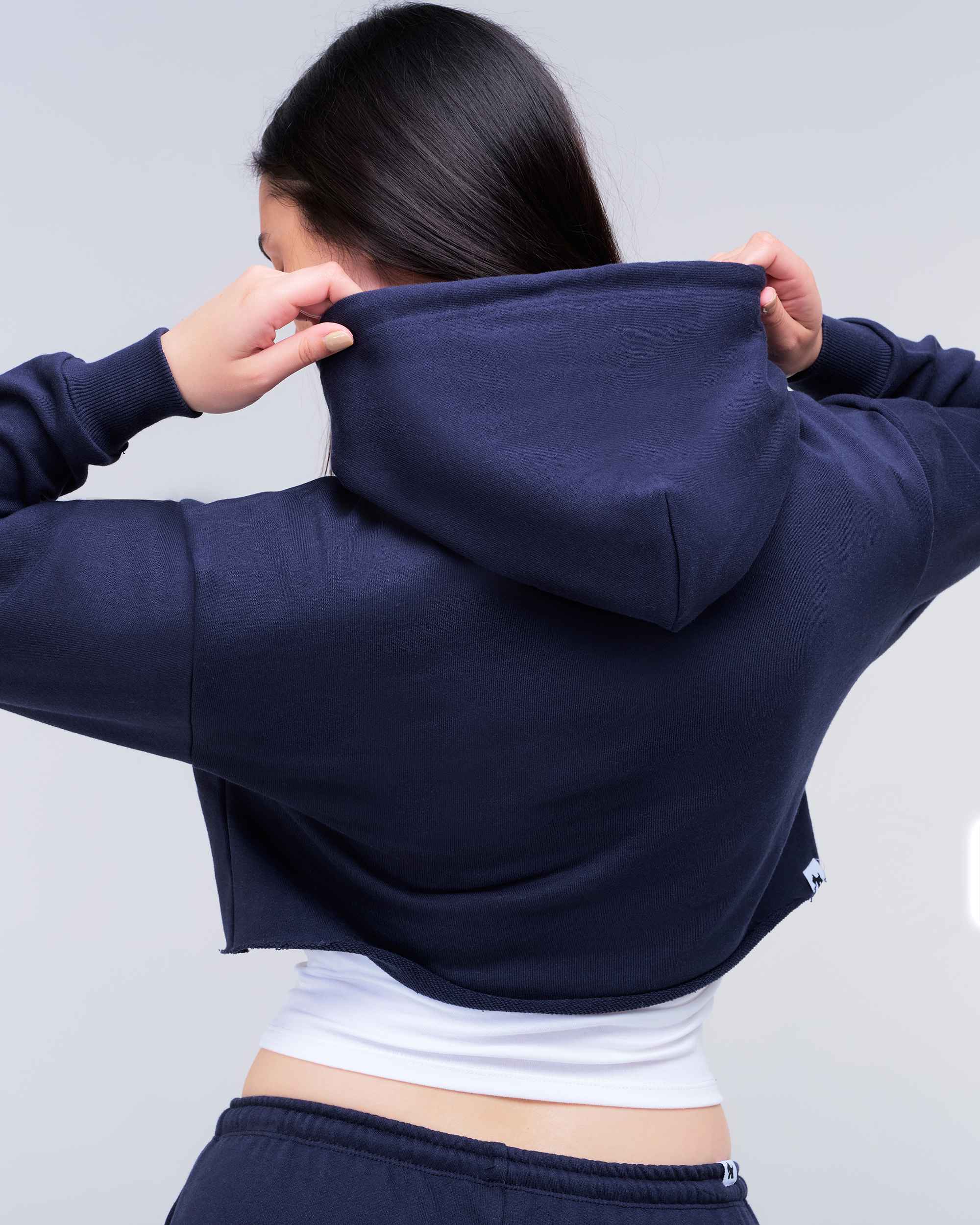 Karina Semi-Fitted Cropped Pullover Hoodie