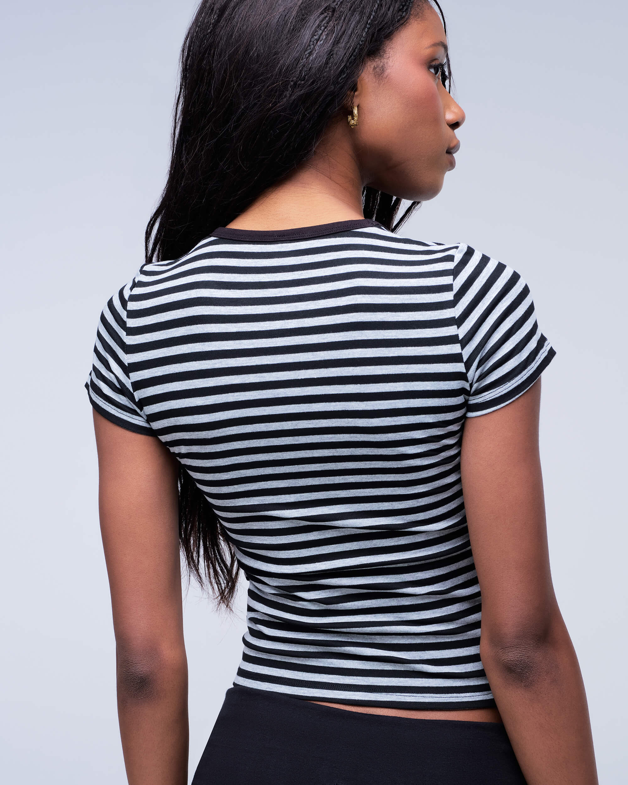 Lucia - T-shirt ajusté à col rond
