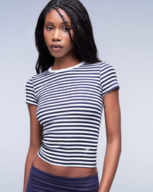 Lucia - T-shirt ajusté à col rond