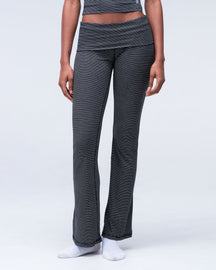 Quincy Fitted Pants with Fold-over Waistband